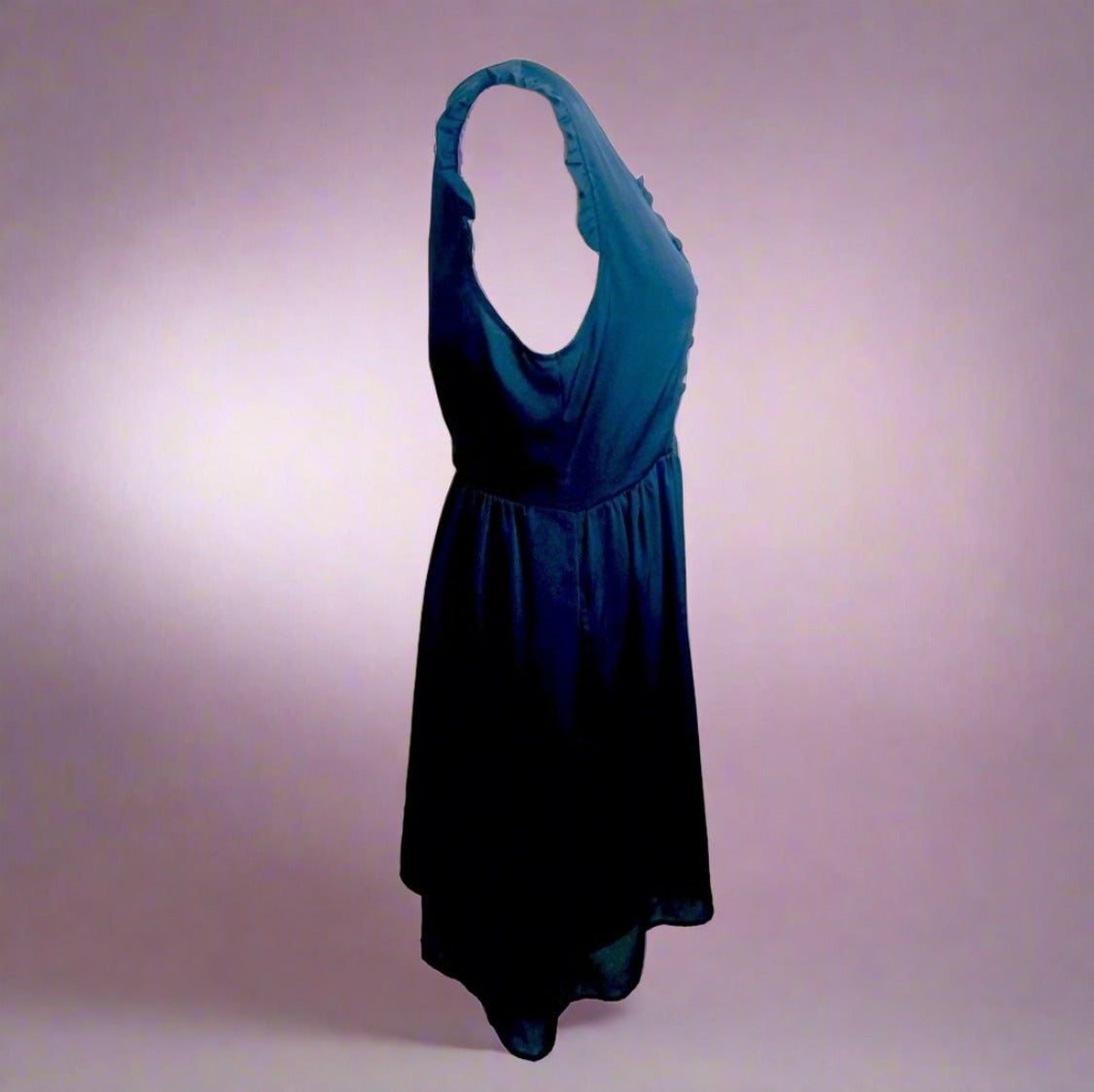 Tulle Black Sleeveless Vintage Dress