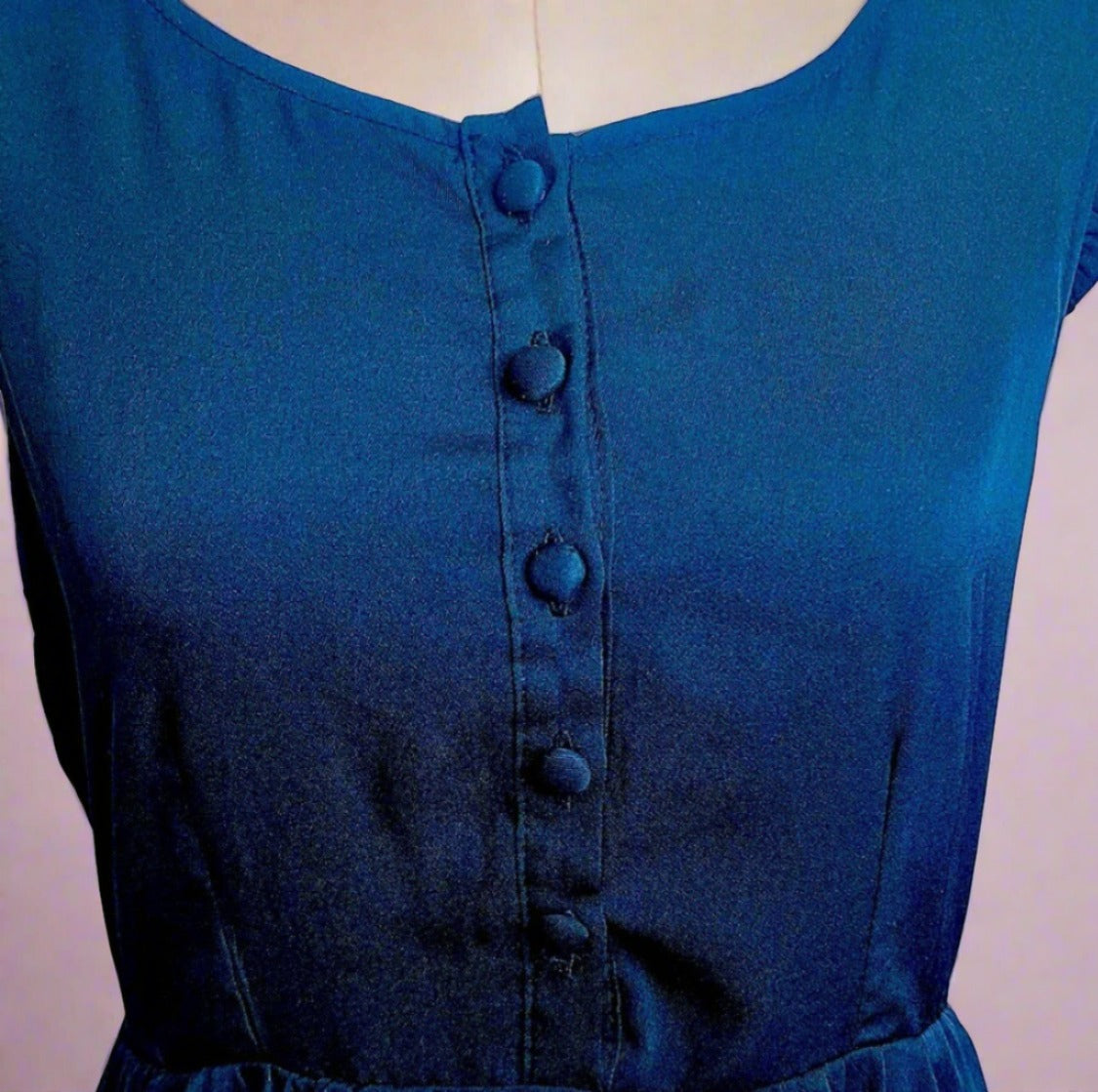 Tulle Black Sleeveless Vintage Dress