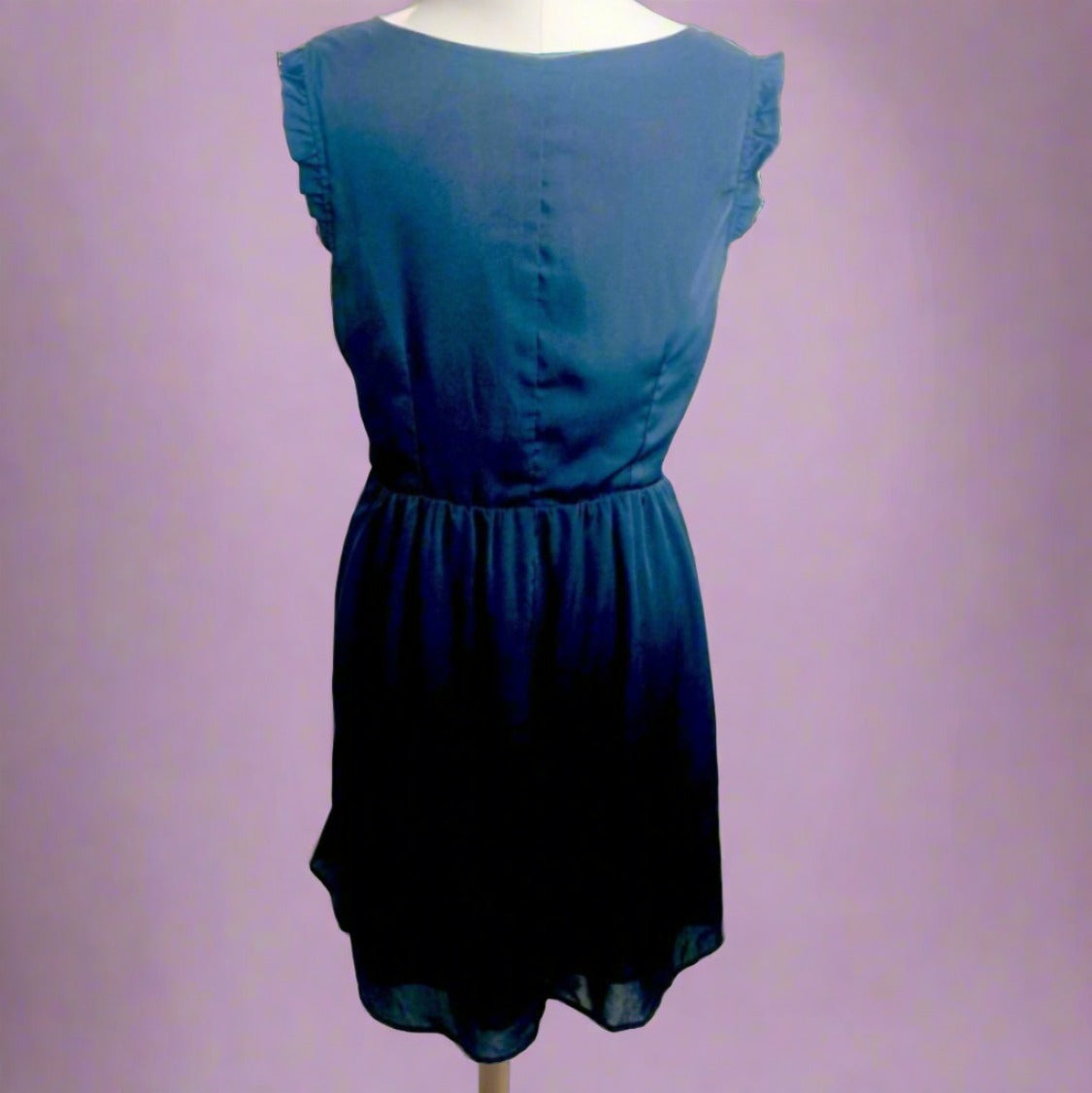 Tulle Black Sleeveless Vintage Dress