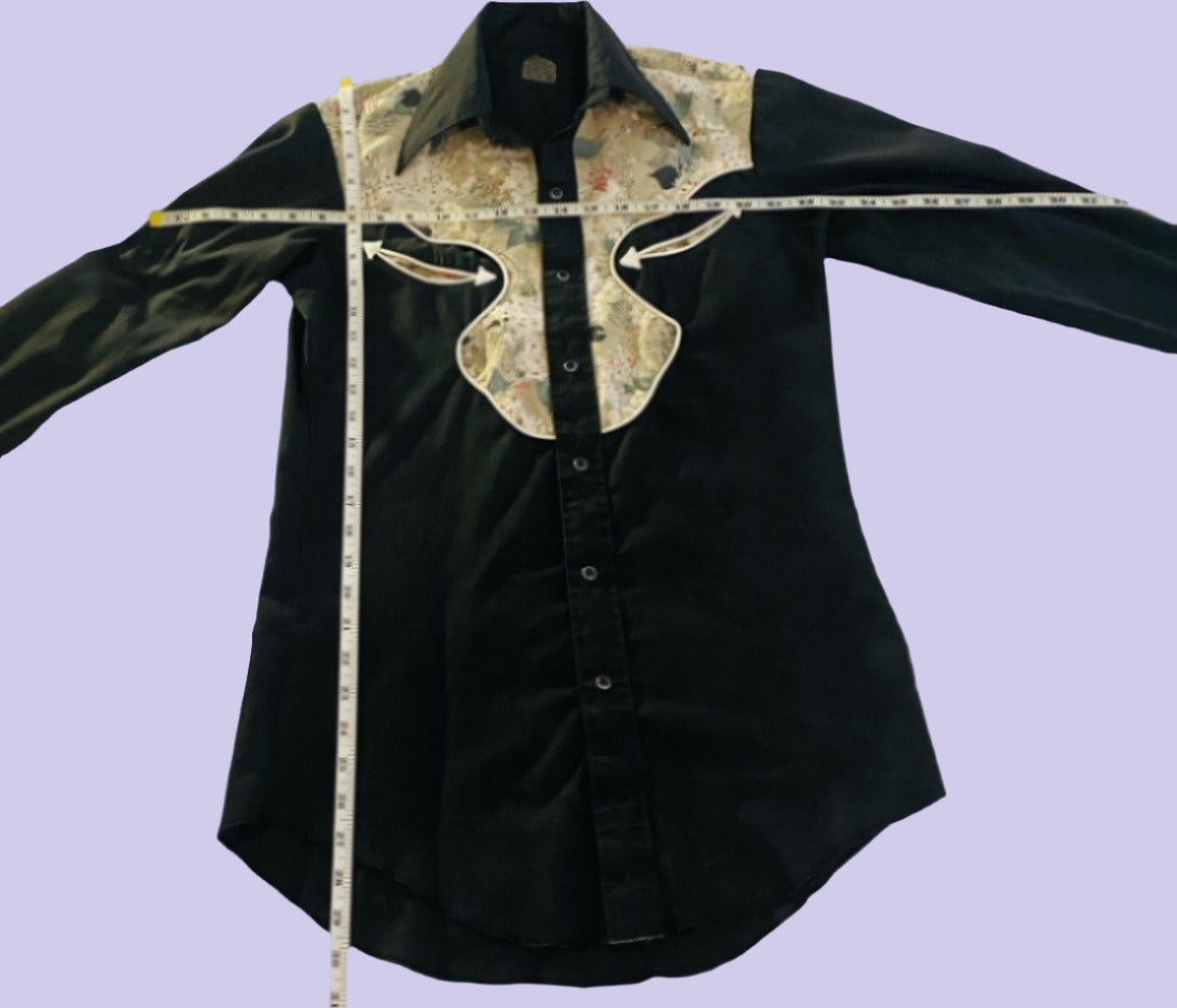 Cowboy Button Up Long Sleeved Shirt