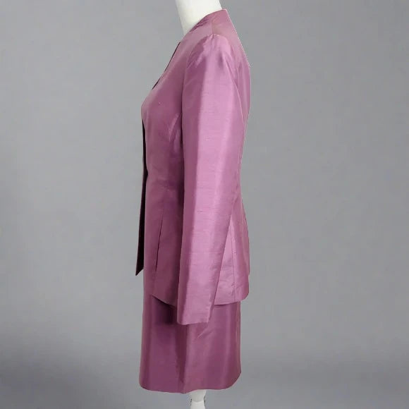 Rena Rowan Dress Suit 100 % Silk